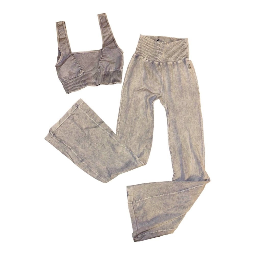 NEW Free People Movement Good Karma Flare Pants & Bra Crop top - Picture 3 of 6